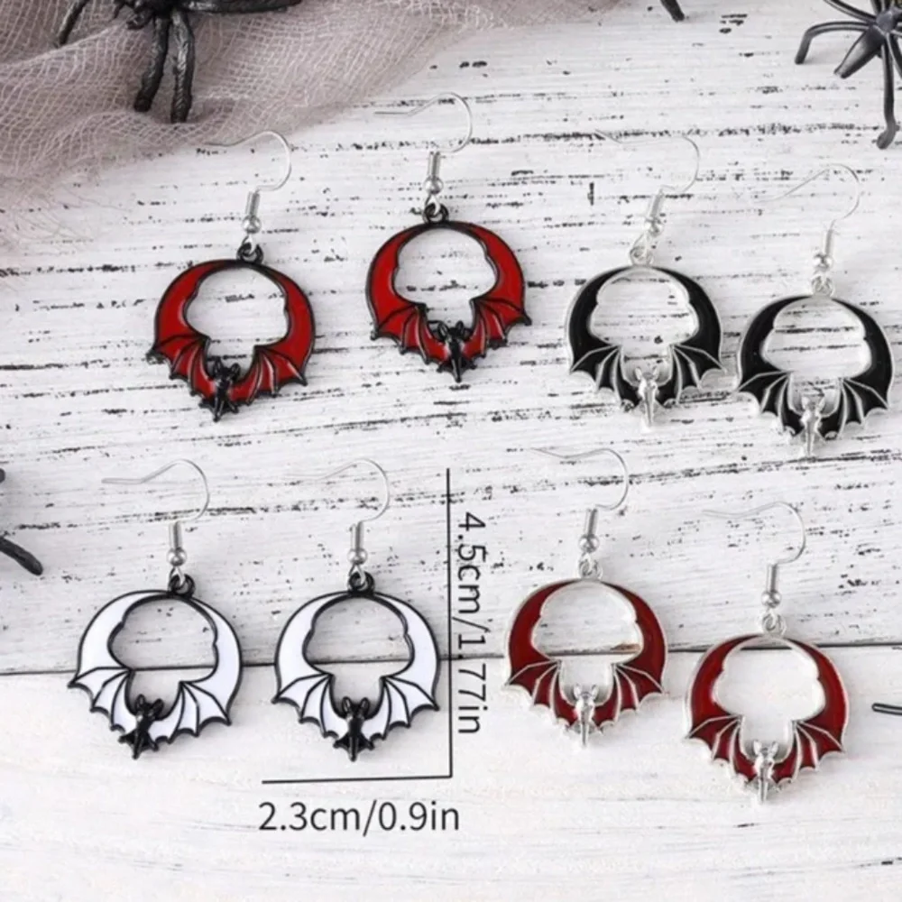 NWT! Halloween Holiday Bat Pierced Dangle Earrings! You Pick ONE Pair!